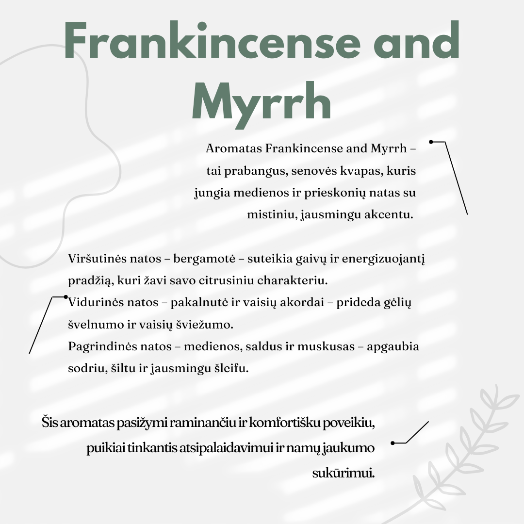 Namų kvapas Frankincense & Myrrh